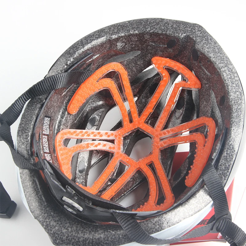 Almohadilla de silicona antideformación para casco de motocicleta, forro de ventilación transpirable, 4 colores