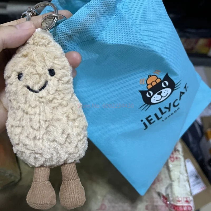 【IN VOORRAAD】Originele JELLYCAT UK Fun Peanut Leuke Knuffel Super Zachte Schoonheid Kleine Pinda Sleutelhanger Pop Verjaardag Kerstcadeau