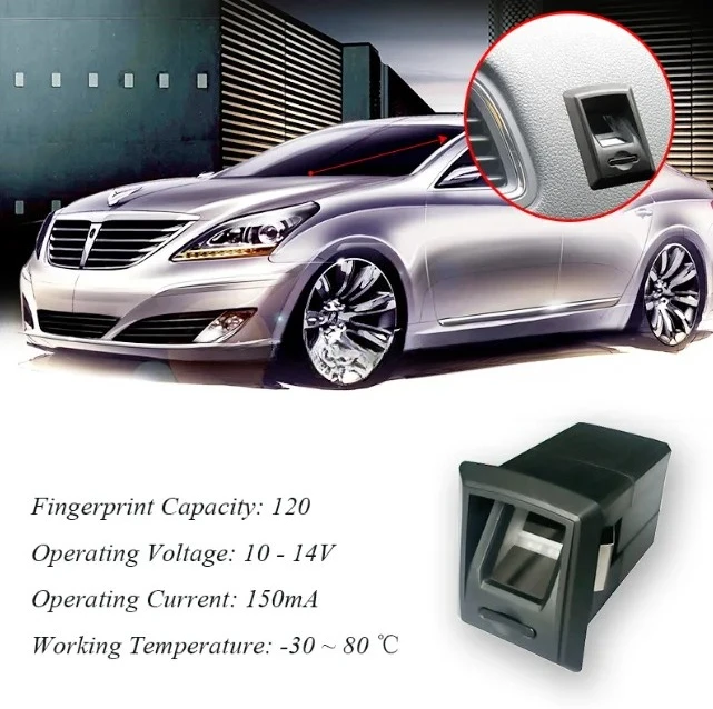 رخيصة الثمن البيومترية بصمة سيارة الأمن مفتاح بصمة سيارة كاتب HF-CK900 #4