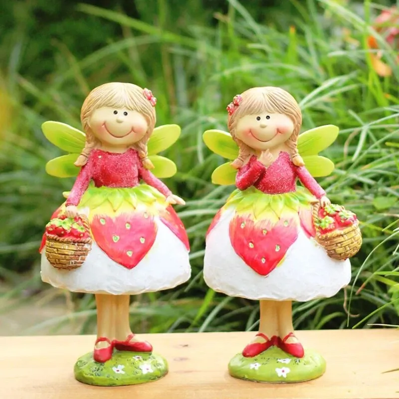 

Outdoor Decorative Ornaments Angel Desk Girl Resin Courtyard Landscaping Girl Gift Balcony Layout Garden Decoration Jardin KR