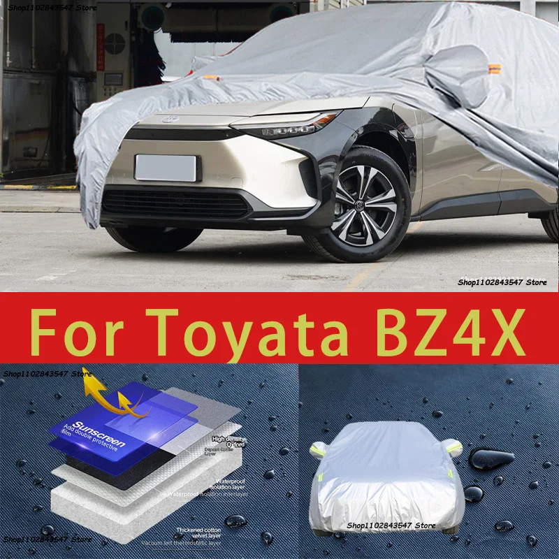 

Наружная защита для Toyata BZ4X, полные автомобильные Чехлы, снежный чехол, Солнцезащитный водонепроницаемый пыленепроницаемый внешний автомобильный аксессуар