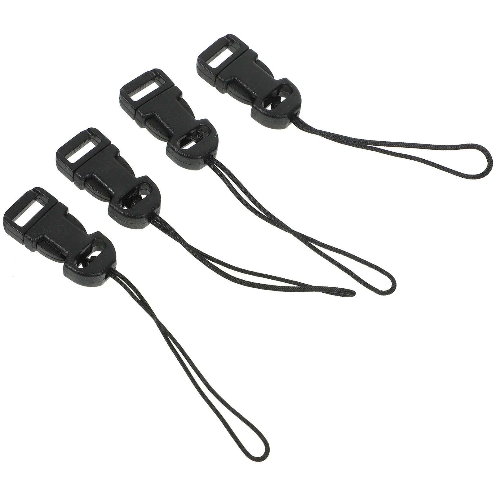 2 paia di adattatori per clip a sgancio rapido con fibbia per cinturino per fotocamera reflex mirrorless nera per connettore digitale in plastica