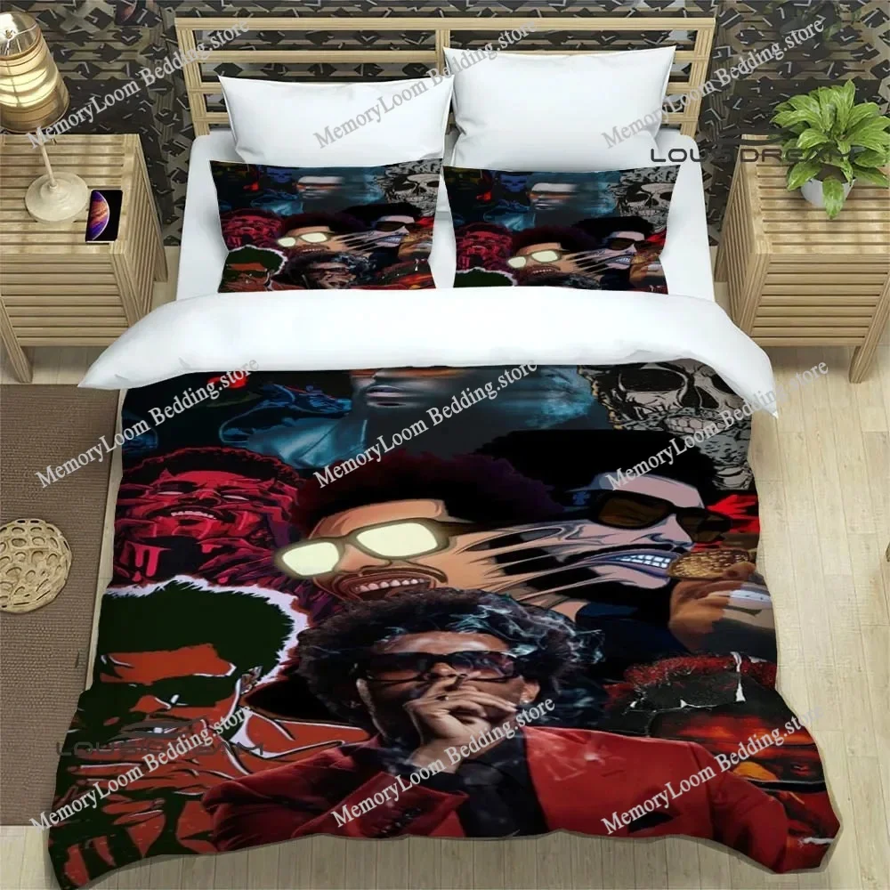 

Singer Style Trendy The Weeknd Bedding Set Twin/Full/Queen Size Duvet Cover Pillowcase Soft Bedroom Set Home Textileextile