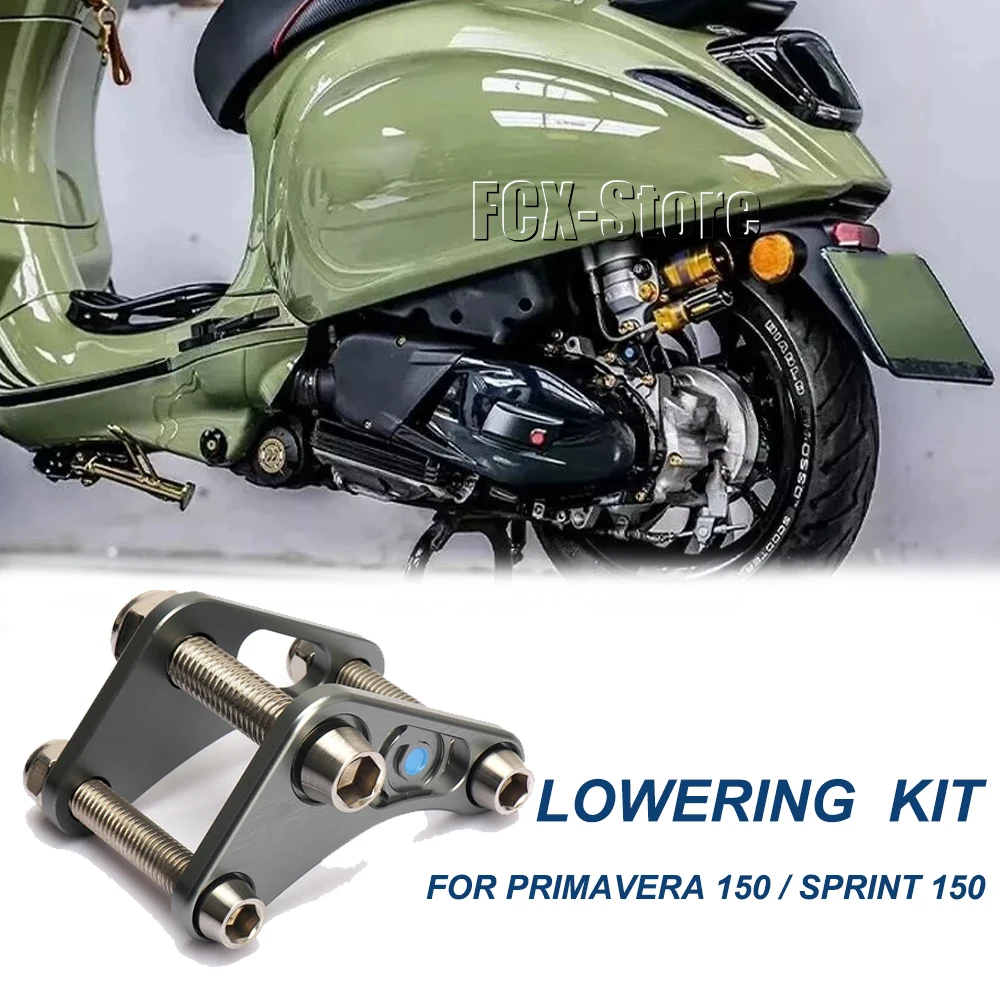 New  Motorcycle Rear Shock Absorber Suspension Bracket Lowering Link Kit For Vespa PRIMAVERA Primavera 150 SPRINT Sprint 150