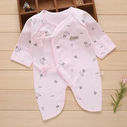 Spring Autumn Newborn Baby Romper Long Sleeves Cotton Baby Pajamas Cartoon Printed Baby Girls Boys Clothes 0-3 Months