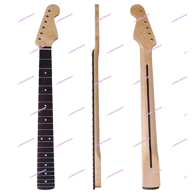 6-string Rose Wood, Electric Guitar Neck with Maple Light 22 Pins Handle Modified DIY Electric Guitar Instrument Accessories