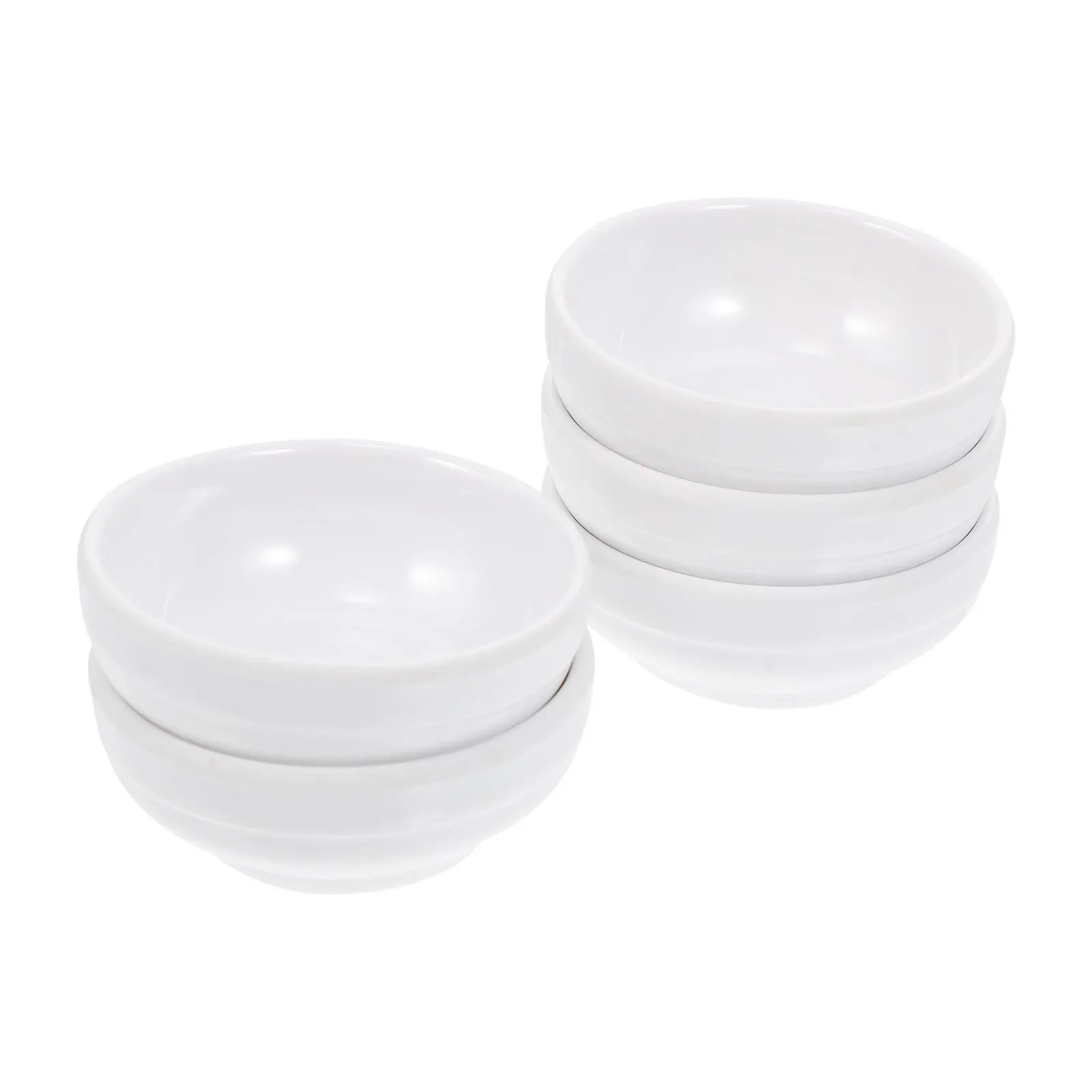 5Pcs Lightweight Melamine Color Mixing Dish Multi Purpose Paint Box Seasoning Dish Dipping Bowl Study Room Art Supply