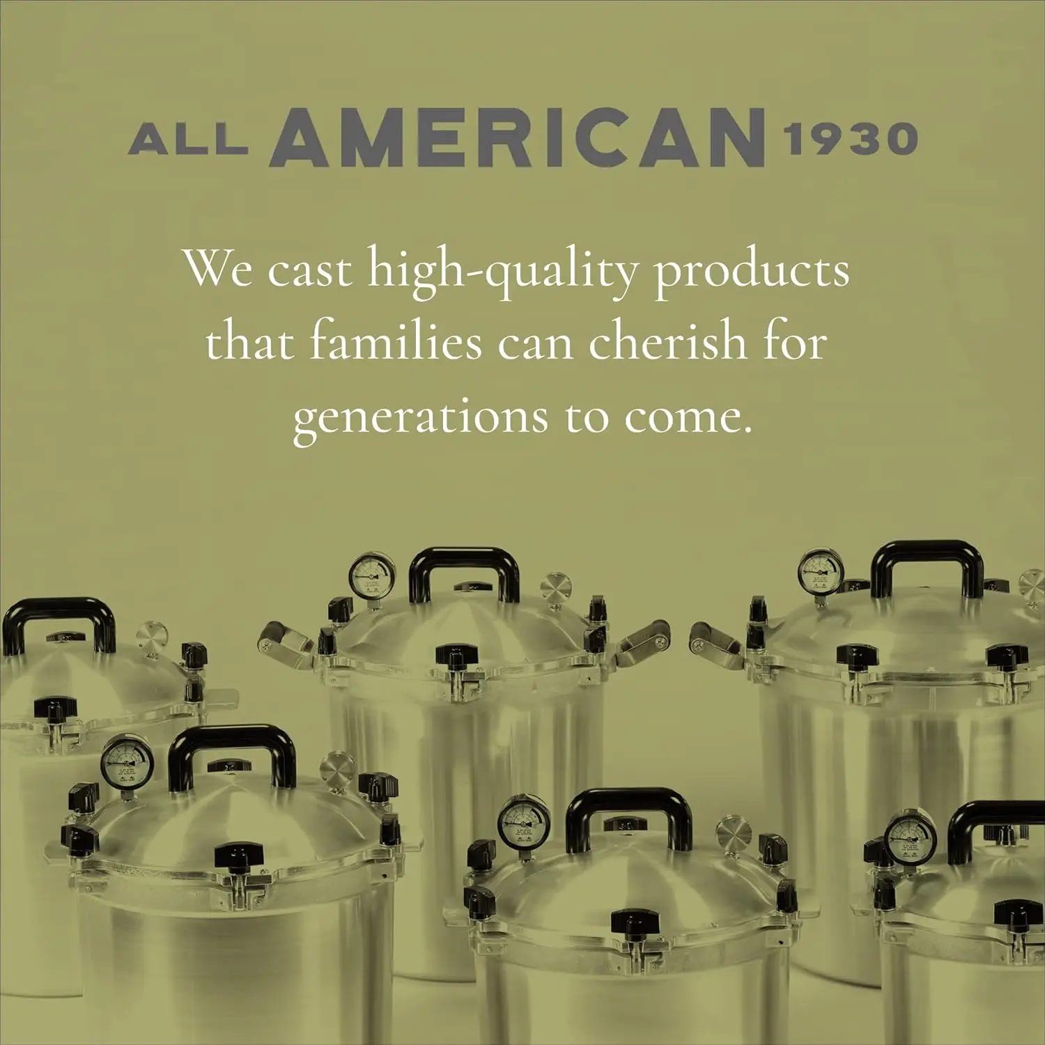 All American 19220.5qt Panela de Pressão, Canner Exclusivo Metal para Metal Sistema de Vedação, Fácil de Abrir, O 921