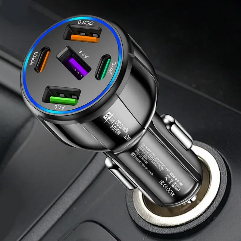 Car USB Charger Multi Port Fast Car Charger Car Adapter Multi-functional Car Charger Adapter USB Car Charger For Outdoor Travel