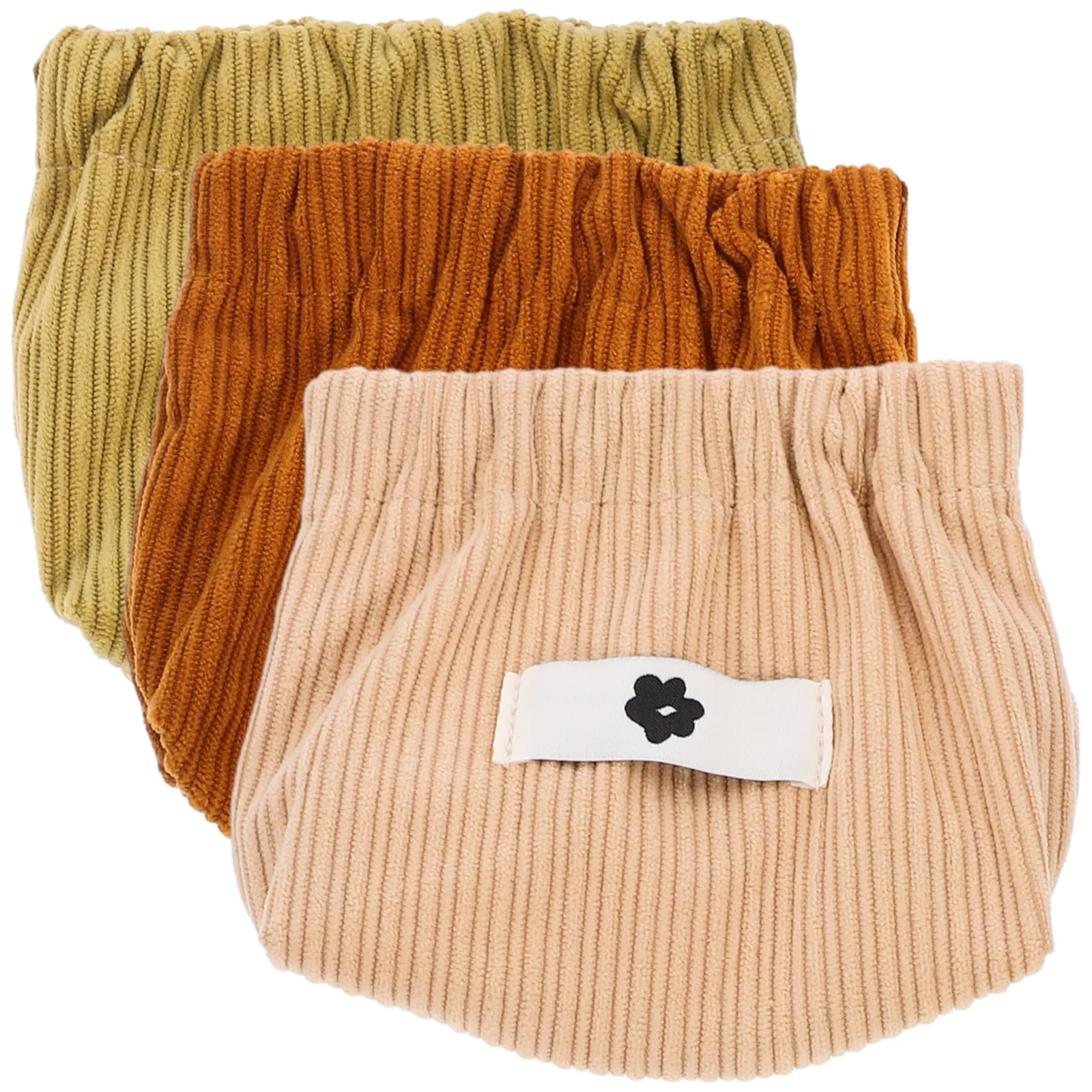 3 stücke Cord Make-Up Tasche Kleine Frauen Tasche Für Lippenstift Münzen Lagerung Reise Veranstalter Geldbörse Eitelkeit Beutel