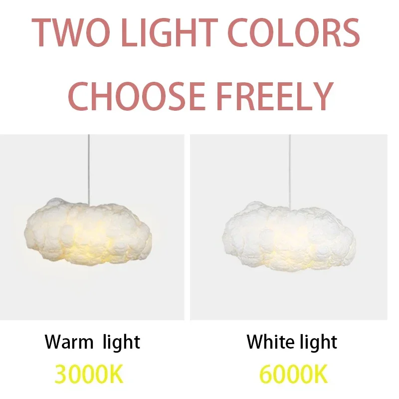 SANDYHA Hot Nordic Cloud Pendant Light Lamparas Colgantes Para Techo Home-appliance Abajur Para Quarto Infantil Kids Room Lampen