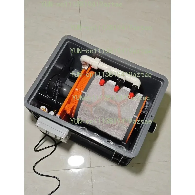 Rotary Drum Micro Filter Turnover Box Filter 10000L Flow 40x30 Medium Automatic Flushing Silent Processing Equipment