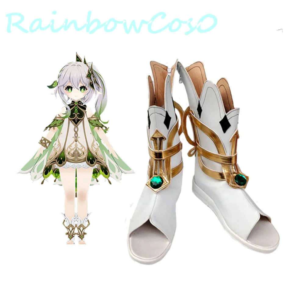 Genshin Impact Sumeru Nahida Lesser Lord Kusanali Cosplay Shoes Boots Game Anime Halloween Christmas RainbowCos0 W2685