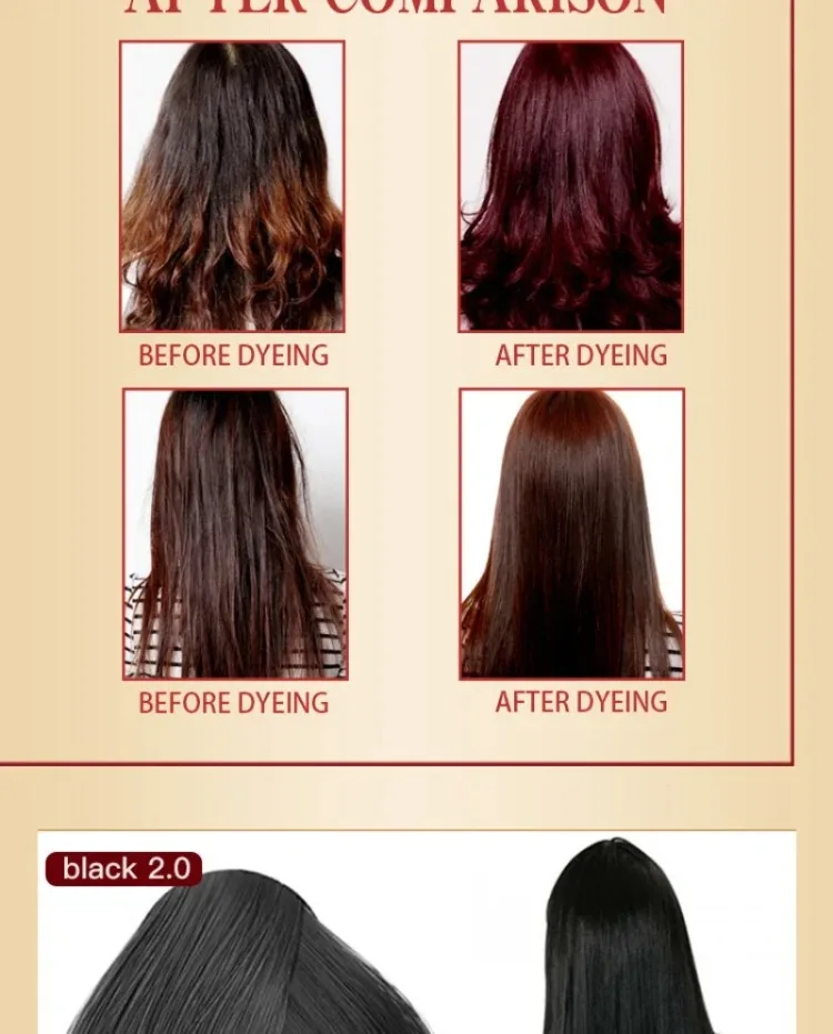 Natürliches, schnell färbendes Arganöl für Haarfärbemittel, schnelles Haarfärbeshampoo, langanhaltend, für Männer und Frauen, professionelle Färbung, 500 ml – Detail 11