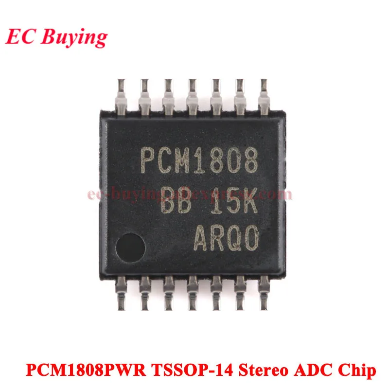 10pcs/1pc PCM1808 Stereo SNR Audio ADC Module 24Bit Single-Ended Analog Input I2S Output Decoder Board For DSP STM32 ESP32 Audio