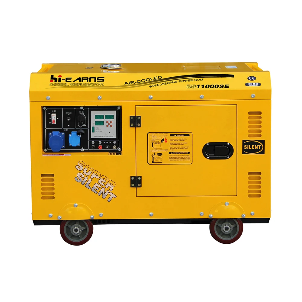 

8KVA silent single cylinder dies el generator price with digital panel