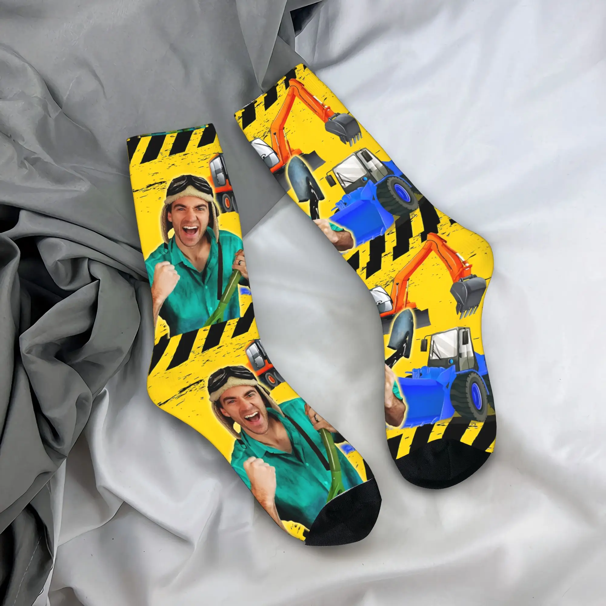 Danny Go Cartoon Stockings  Graphic Gothic Socks Spring Non Slip Socks Women Men Running Sports Medium Soft Socks