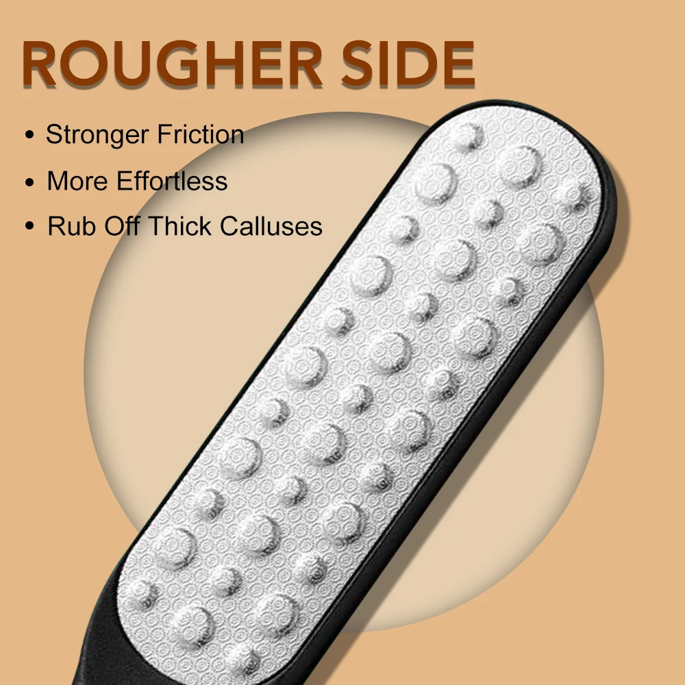 Lima de pie de doble cara, rallador de talón profesional, eliminador de callos de piel muerta dura, Lima de pedicura, 1/2/3/4/5 Uds.
