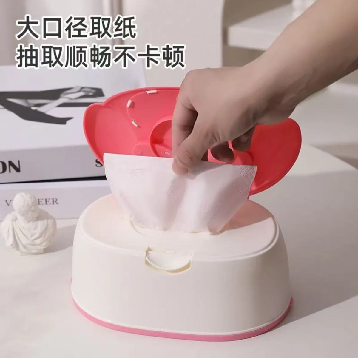 Anime Hello Cute Kittyt Kuromi My Melody Cartoon Desktop Tissue Box Large Capacity Spring Holder Storage Organizer for Home Gift view 4
