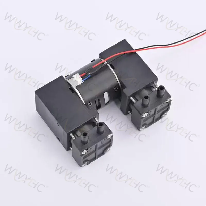 2AP51-3 Dual Cylinder Piston High Pressure High Flow Air Pump Brushless Motor Vacuum Compressor Pump Head 12V 24V DC