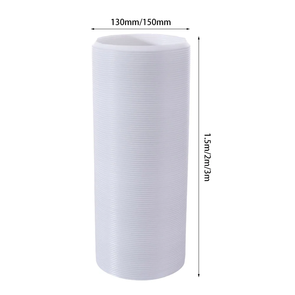 PP 130/150mm Duct Extension Pipe Flexible Universal Vent Hose for Mobile Air Conditioning Extension Extra Long