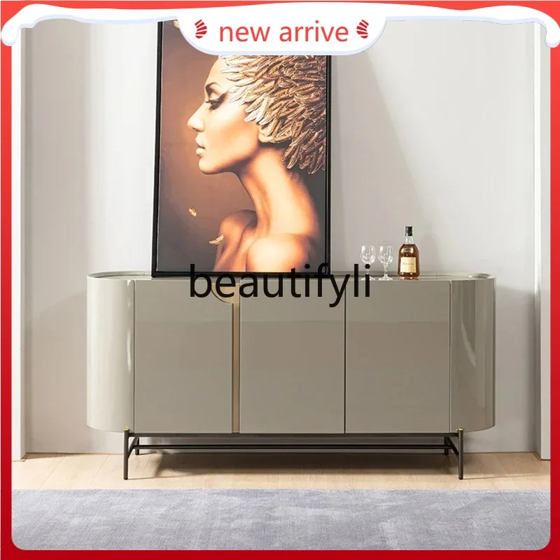 

D2520 Minimalist light luxury door cabinet Modern simple Italian side cabinet Door storage decorative cabinet