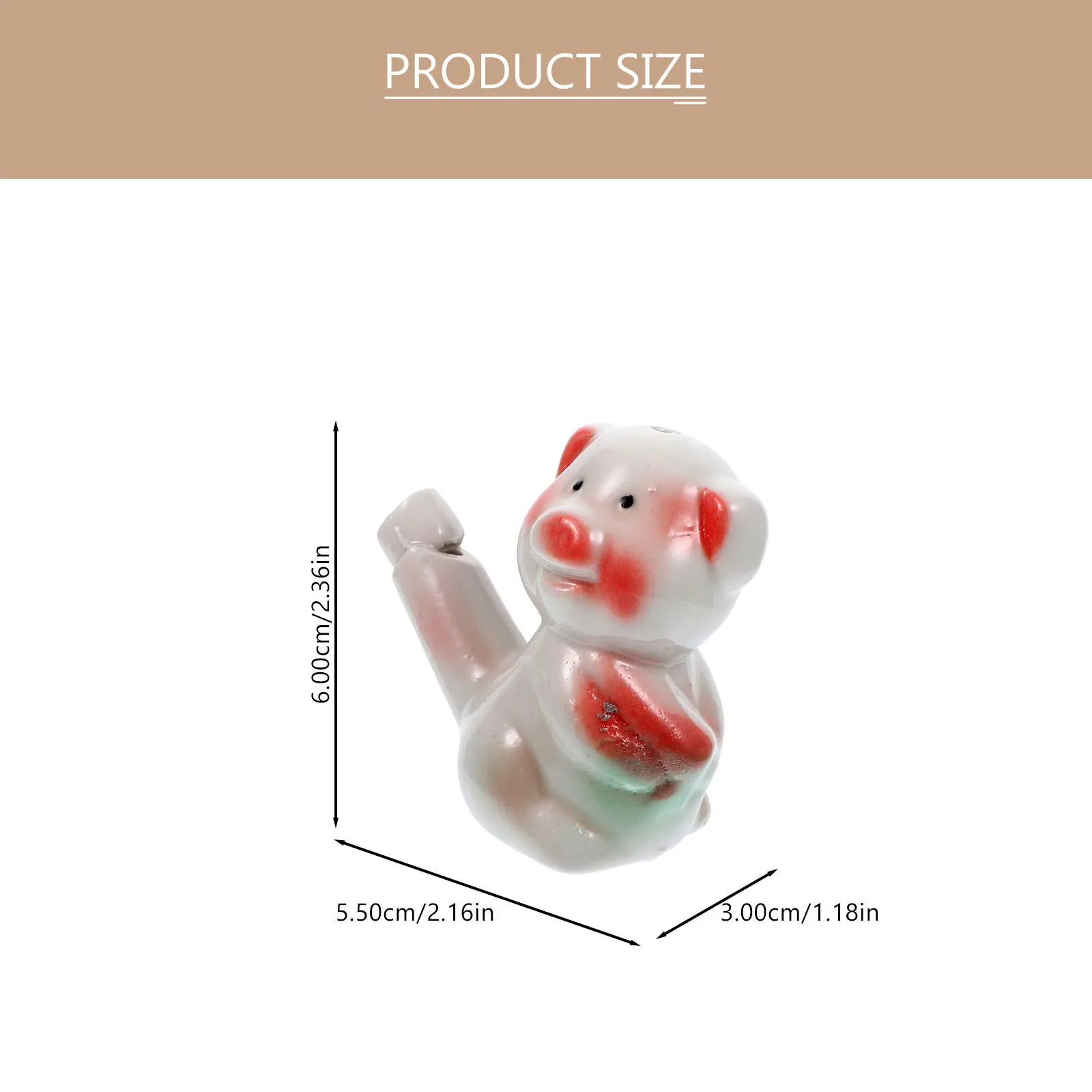 3Pcs Animal Shaped Whistles for Premium Ceramic Slide Whistle Bright Color Ergonomic Design Music Education Tool Party