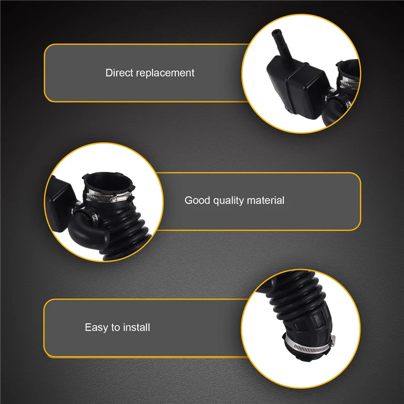 A19Q-新しいエンジンエアインテークホース、アッパーダクト付き 07-12 日産セントラ 16576-Et000 07-12 日産セントラ 2.0L 16576Et00a 696-