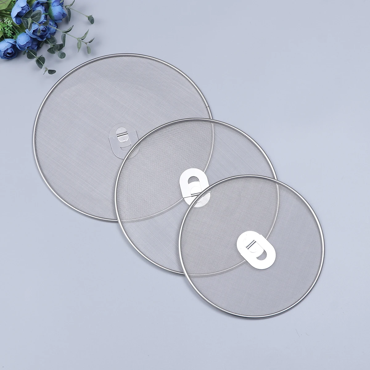 

Stainless Steel Pan Covers Explosion-Proof Mesh Splatter Screen Oil Filter Guard 25/29/33Cm Anti-Splash Heat Insulation