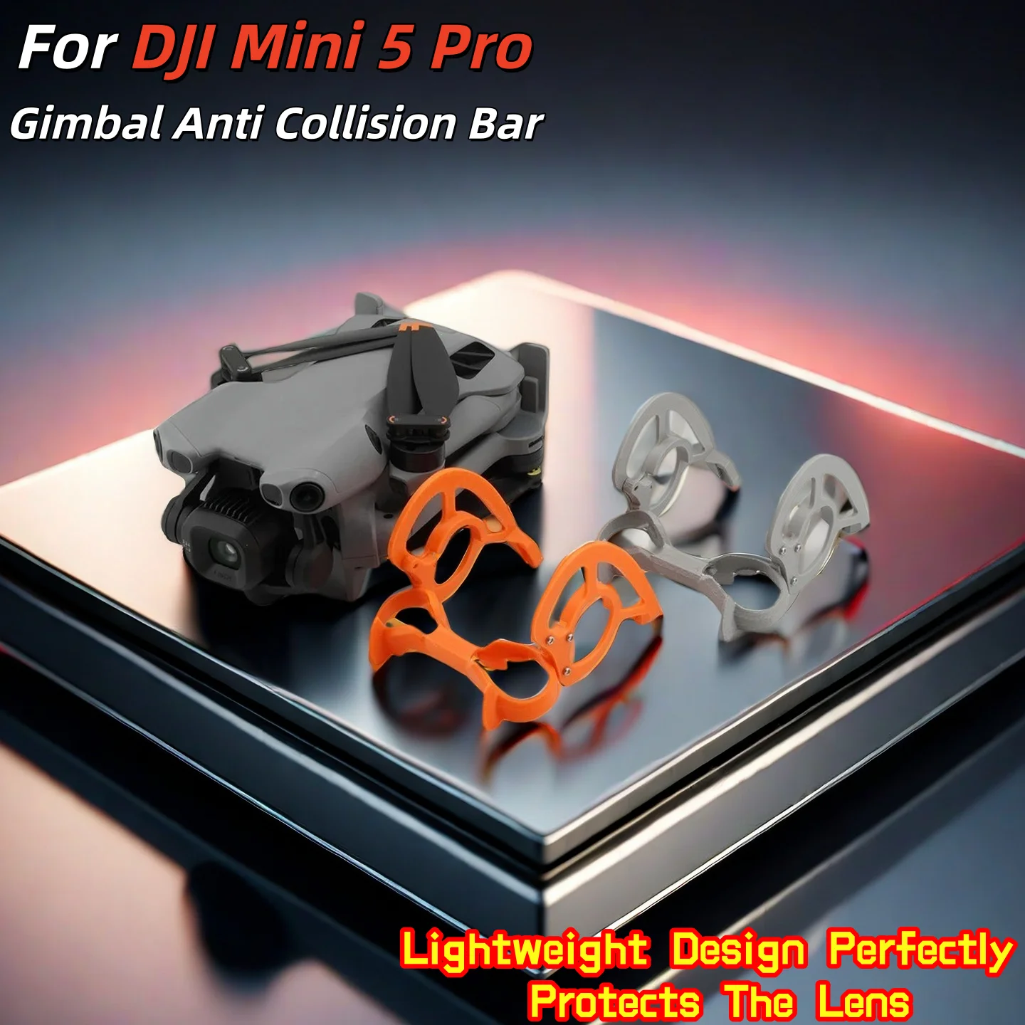 Para DJI Mini 5 Pro Gimbal Anti Colisão Bar 3D Impresso Design Leve Drone Camera Bumper
