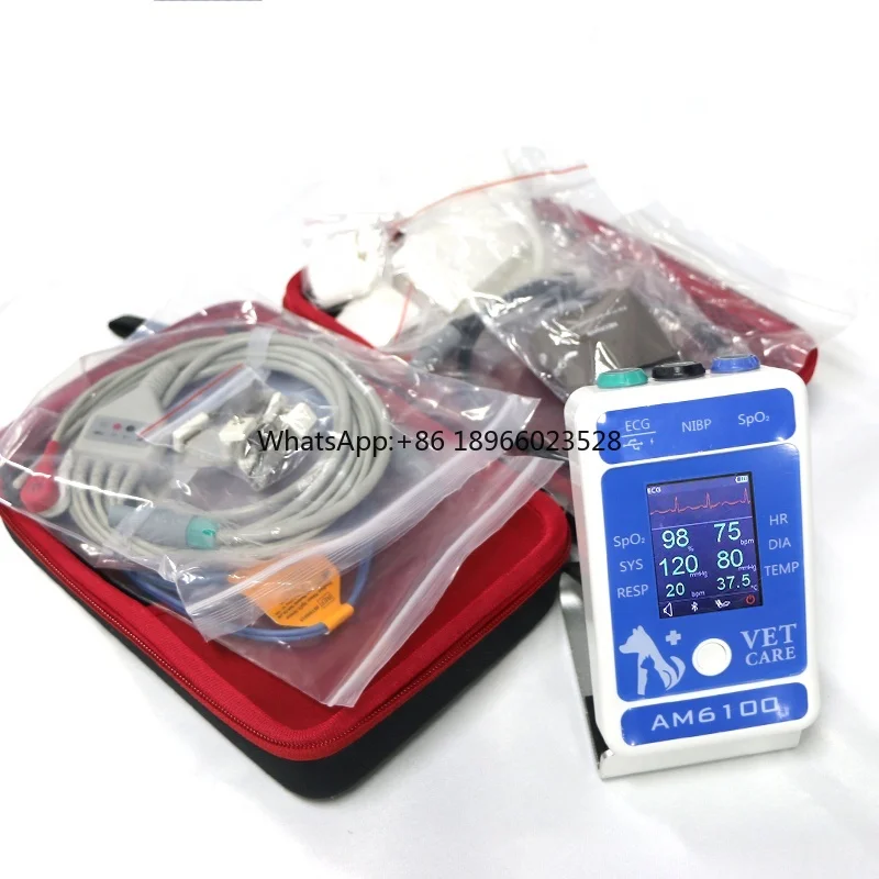 iOS and Android APP BERRY AM6100 Multi-parameter cat and dog pet vet use Veterinary monitor