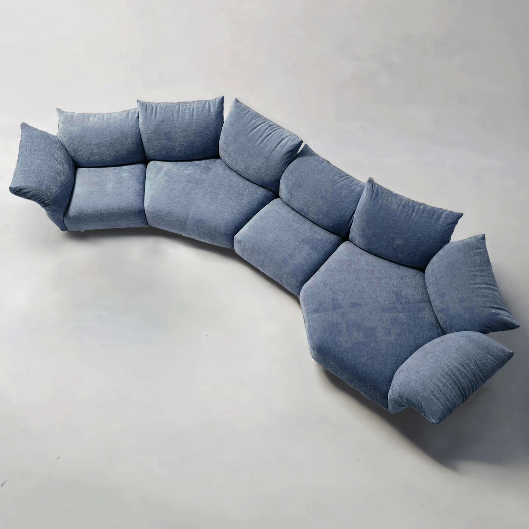 

Haute couture full steel frame petal sofa corner living room