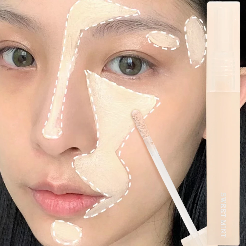 Natural Liquid Contouring Highlighting 4colors Moisturizing Lasting Concealer Cream Cover Dark Circles Face Foundation Cosmetics