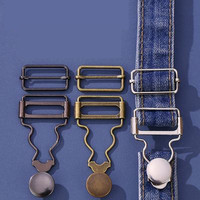Stainless Suspenders Buckles Jeans Suspenders Hooks Denim Pants Strap Buckle Rompers Overall Accessories Multiple Specifications