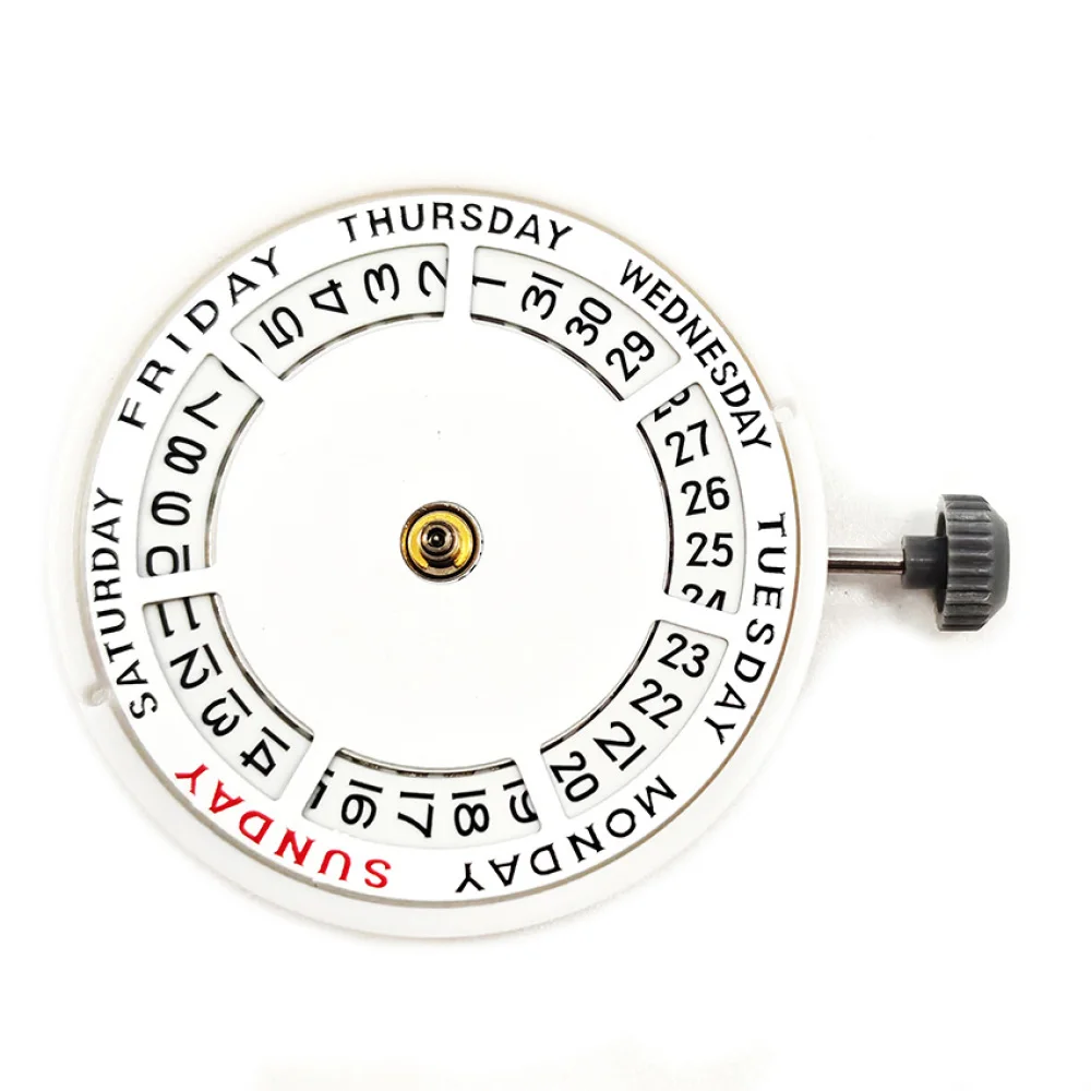 1 шт., белая арабская помадка/номер 8285, автоматический механический механизм, мод DD, механизм для часов, неделя на 12 часов/дата, at3 o'clock