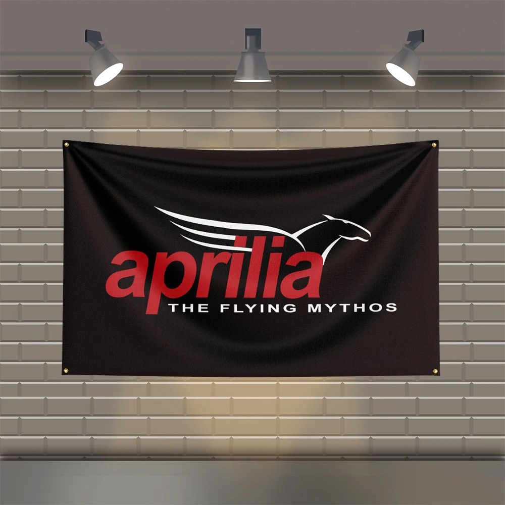 3x5 Ft A-Aprilias Racing  Flag Polyester Printed Cars Flags for Room Garage Decor