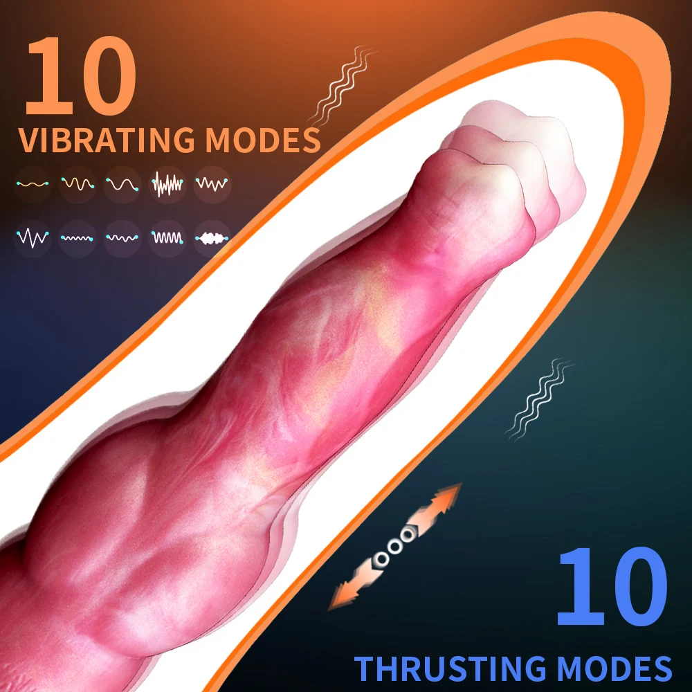 YOCY Vibrator Wolf Thrusting Dildo Silicone Dog Dick Knot Stimulator G-spot Masager 20 Modes Vibration Sex Toy For Women Men 18+ - view 3