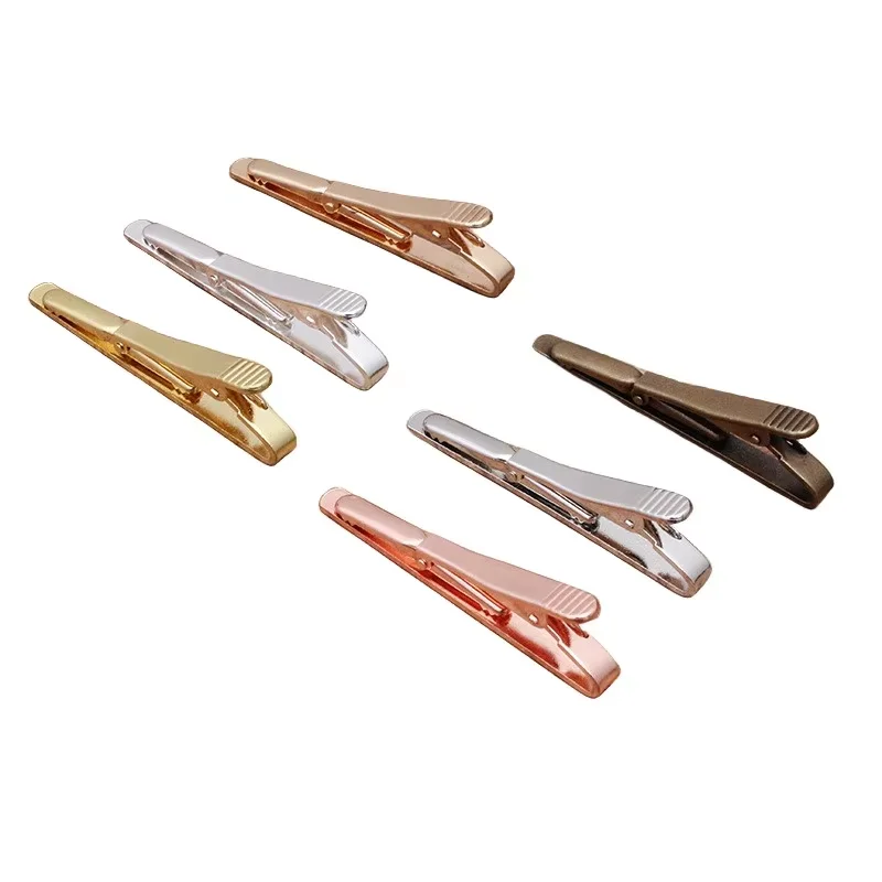 

BoYuTe (10 Pieces/Lot) 55*5mm Plain Tie Clip Base Brass Material Classic Men's Tie Clips Accessories