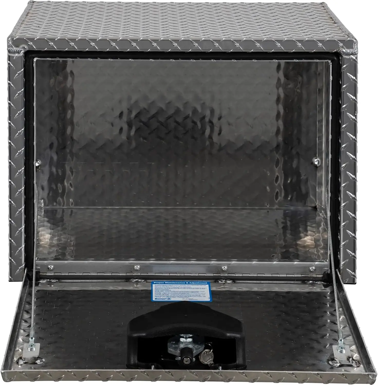1705100 Diamond Tread Aluminum Underbody Truck Tool Box, 18 x 18 x 24, Made in USA, .100 in. Thick, Corrosion Resistant,