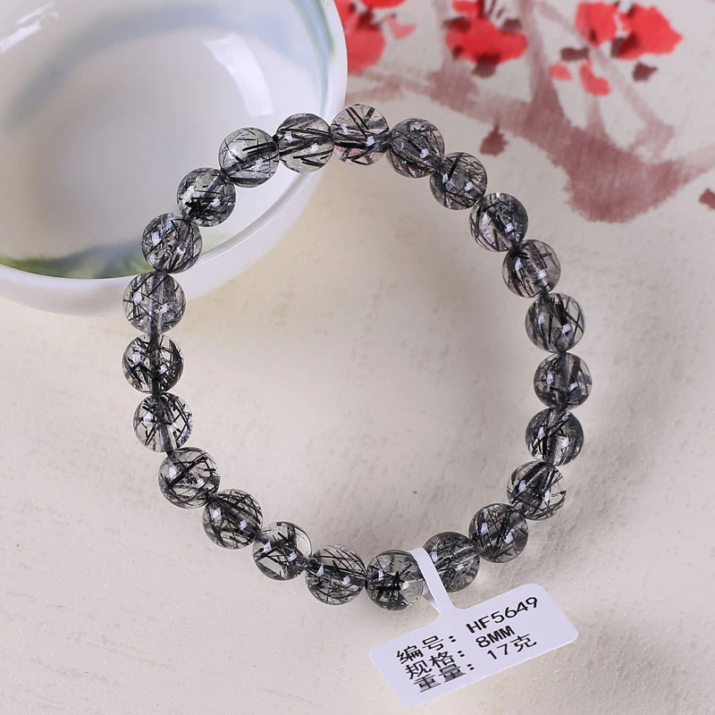 Natural crystal gold hairpin bracelet for women, titanium crystal yellow hairpin, demagnetization, transparent and wear-resistan