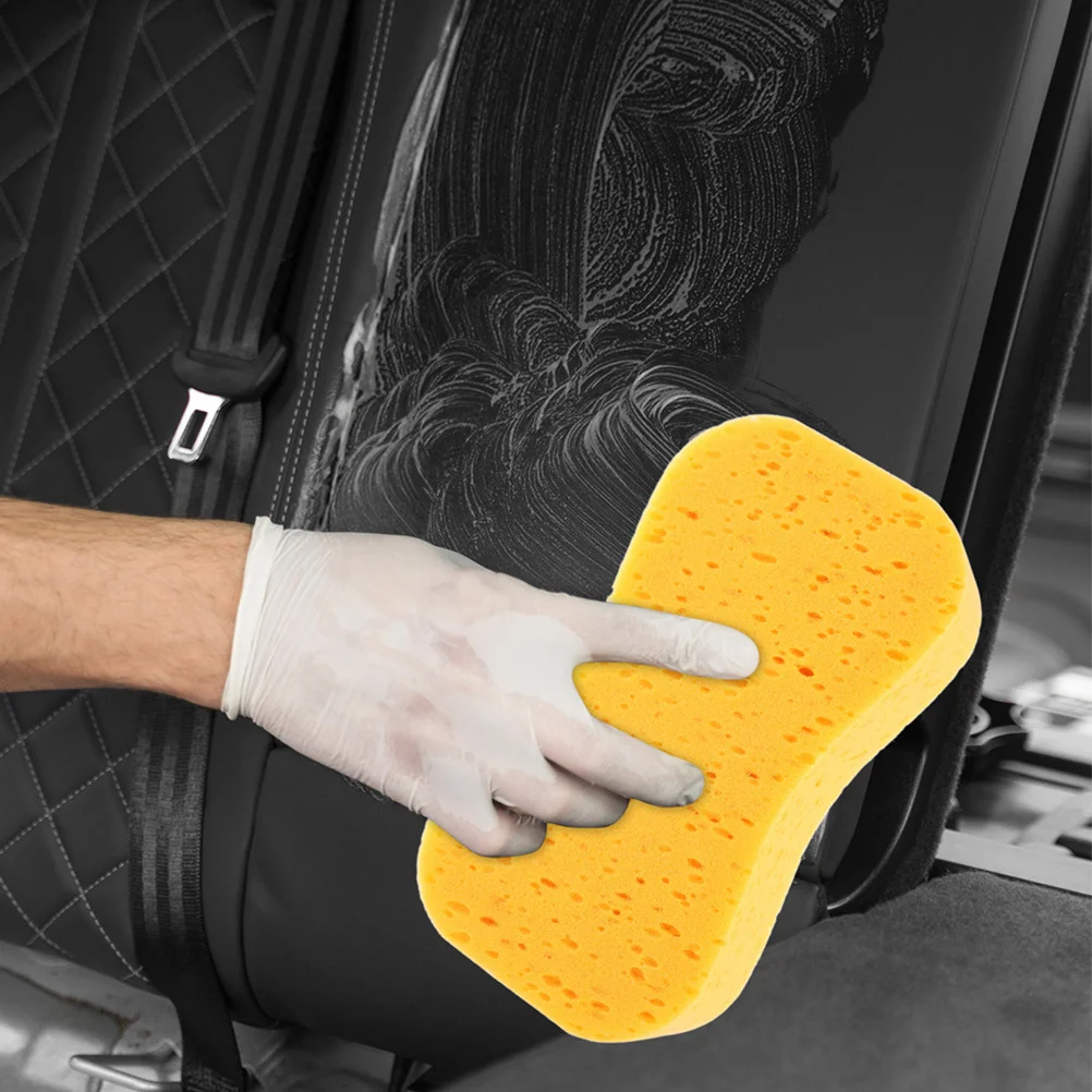 4pcs Car Wash Sponge High-Density Soft Scratch-Free Water Absorption Cleaning Tool For Vehicle Boat Marine Use