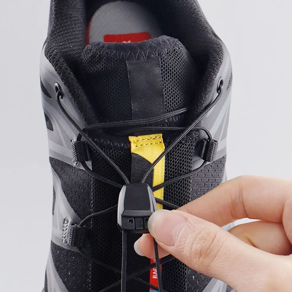 1Pair Fashion Without Ties Quick Lace Kit Round Tennis Creative Lazy Shoe Laces Shoe Strings for Salomon Shoe Accessories