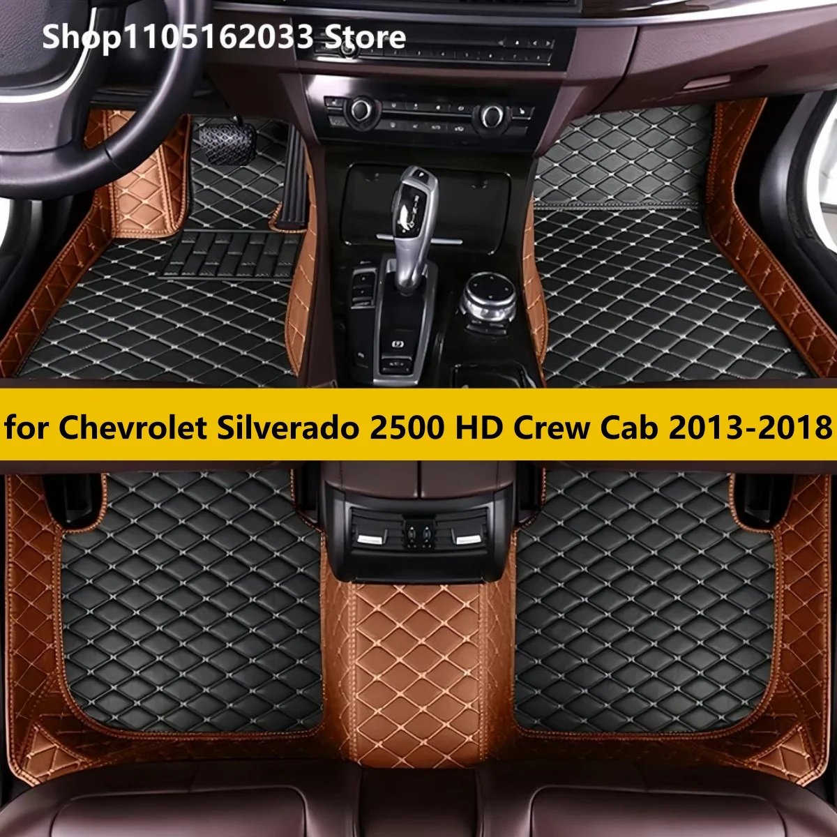 

Автомобильные коврики подходят для Chevrolet Silverado 2500 HD Crew Cab 2013 2014 2015 2016 2017 2018, кожаные аксессуары для грузовиков, ковры