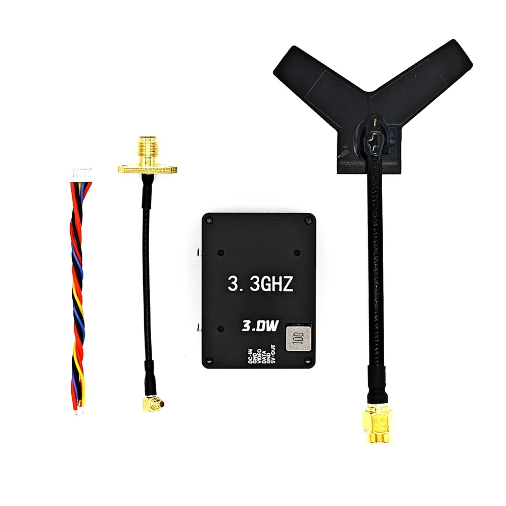 

Горячая продажа 3,3G 3W VTX 16-канальный FPV аудио-видео передатчик для FPV RC дрона дальнего действия
