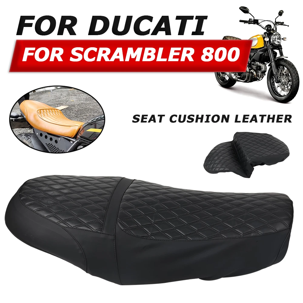 

For Ducati Scrambler 800 Scrambler800 2018 Motorcycle Accessories Seat Cushion Cover Guard Thermal Insulation Dust Case Leather