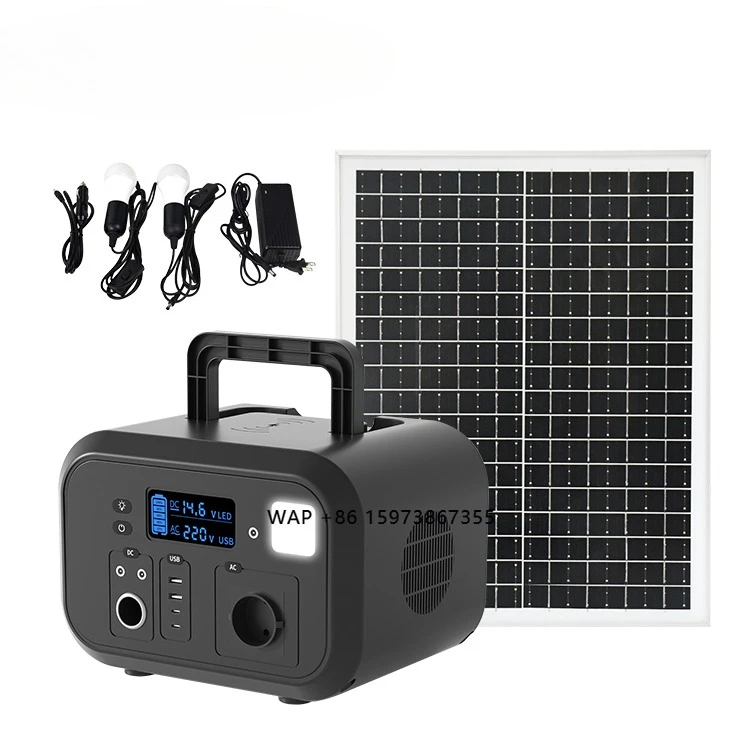 High-quality energy-saving portable solar power generation system with lithium battery, adjustable charging mode