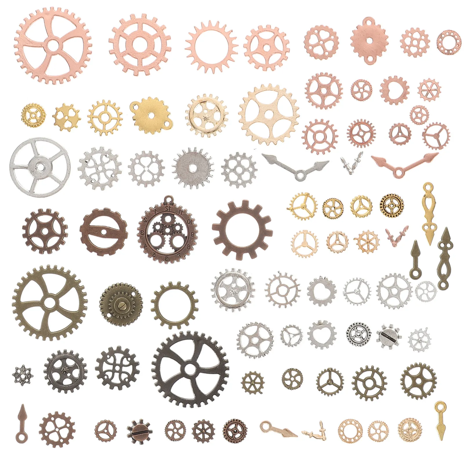 

Small Gear Charms Steampunk Accessories Metal Wheel Gear Pendants Jewelry Making Crafting Supplies Vintage Clock Watch Gears
