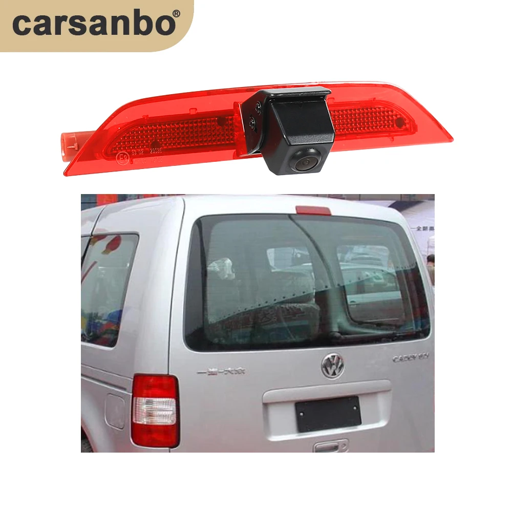 Car Brake Light Reversing Camera 170 Degree HD Night Vision Camera Waterproof IP68, with PAL/NSTC for VW Caddy 2020-2024