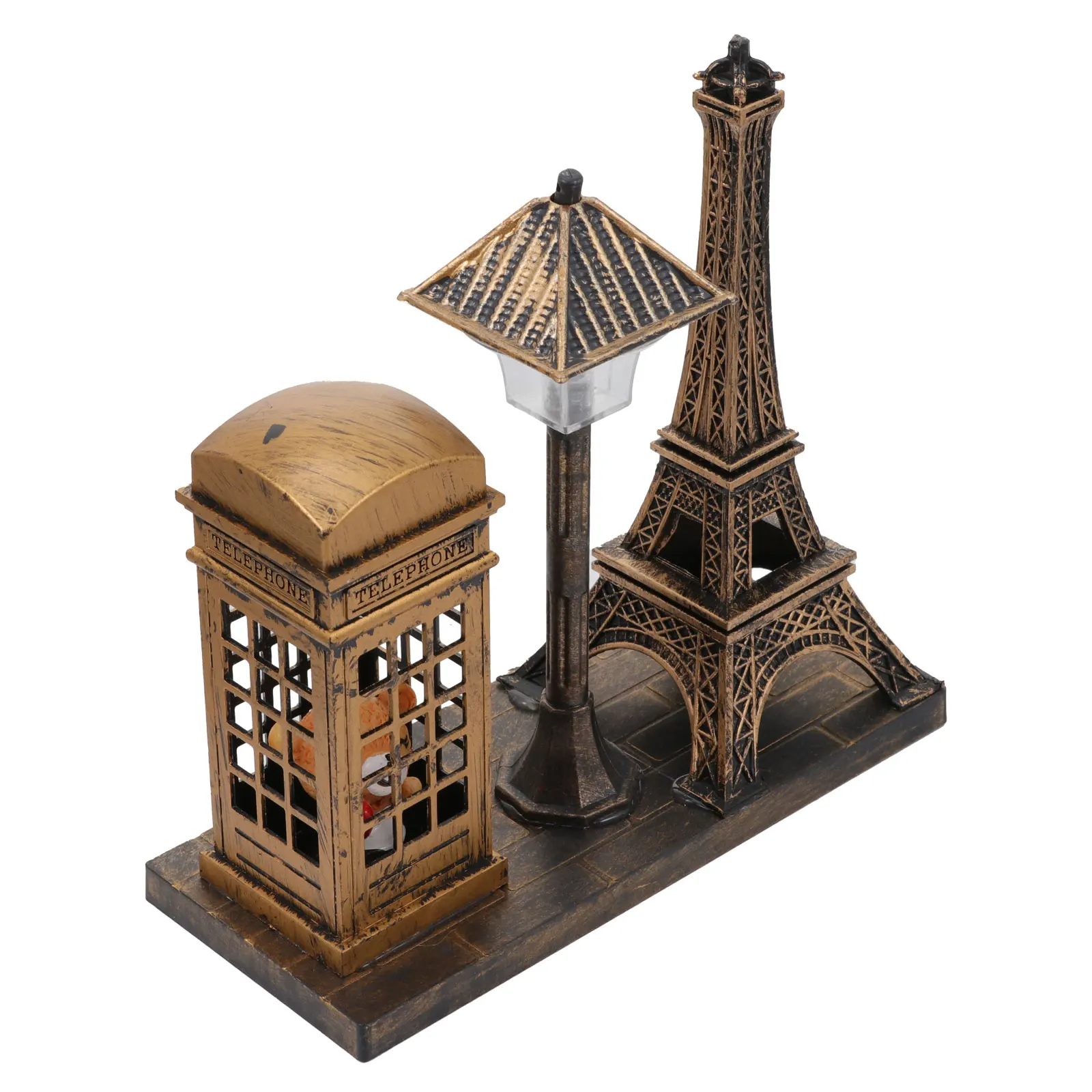 

Eiffel Tower Night Light Retro Ornaments Desk Lamp Decorative Bedroom Living Room Valentine Gift Plastic Light