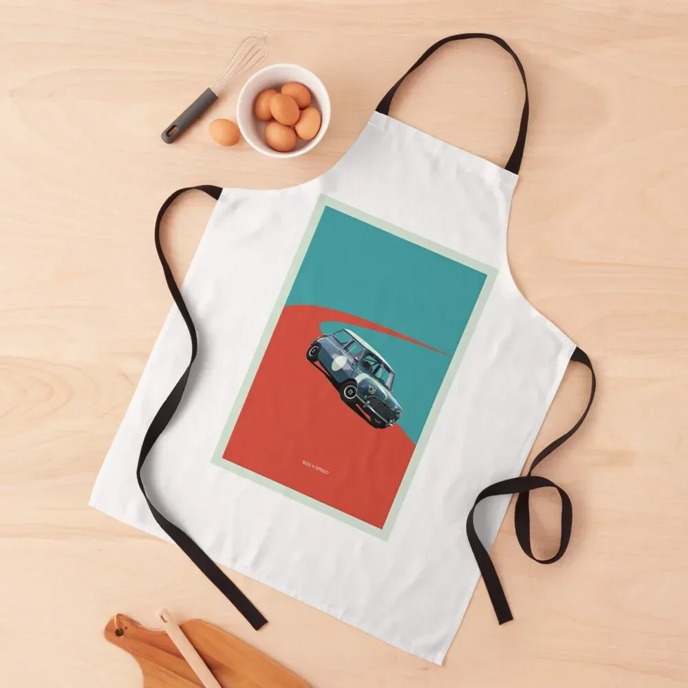 

Austin Mini Cooper - Size Doesn't Equal Speed Apron Kitchen For Men useful gadgets for home Apron